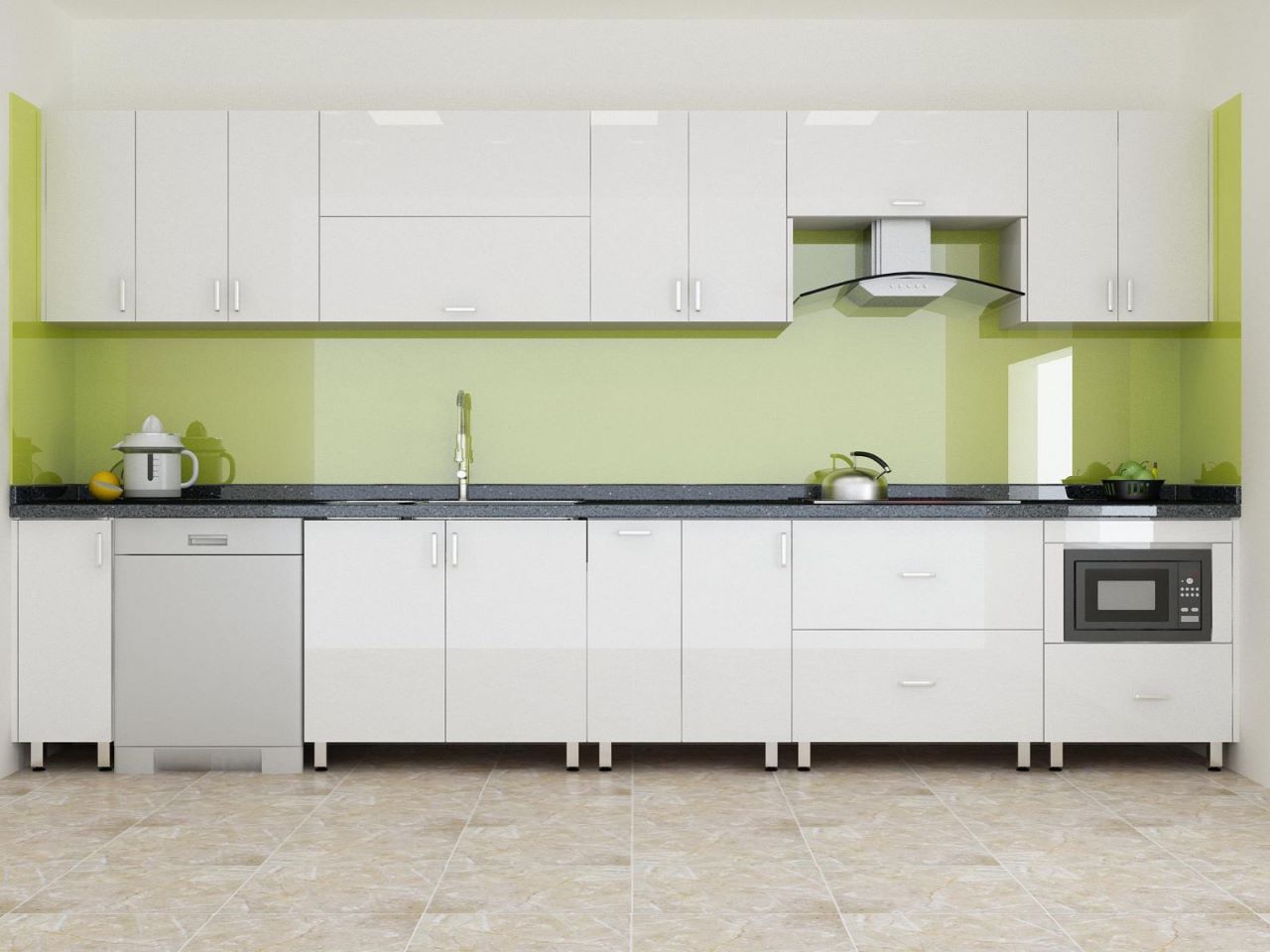 Tủ Bếp Gỗ Nhựa Acrylic Cao Cấp